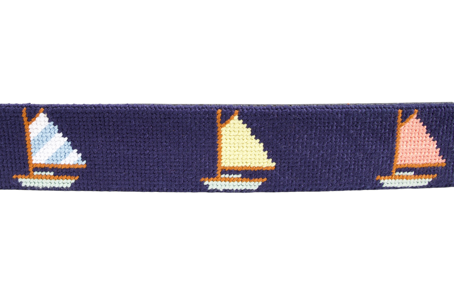 Sailboat Needlepoint Belt