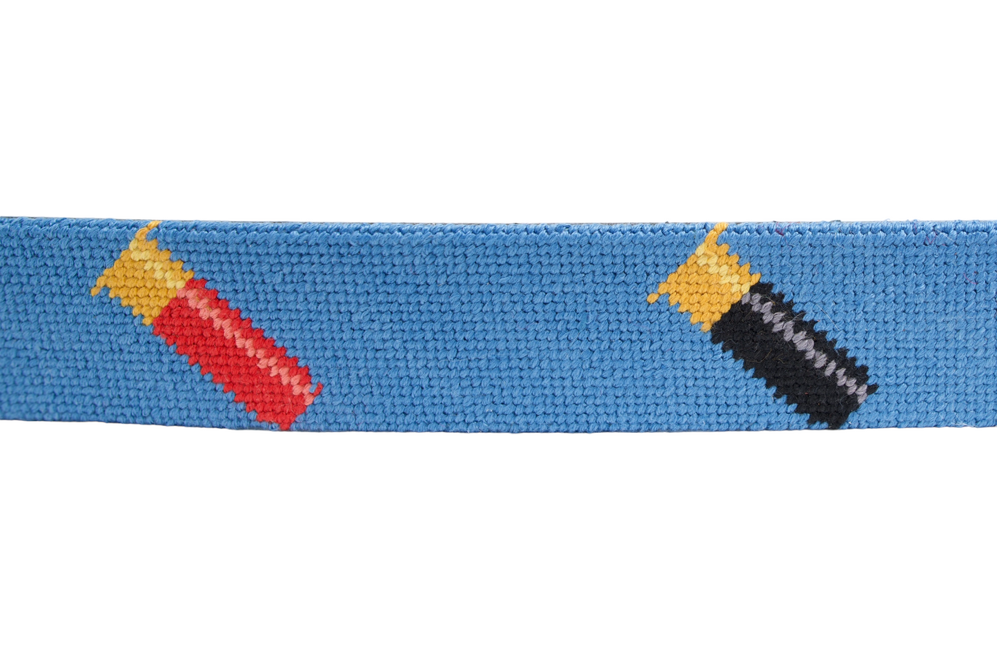 Shotgun Shell Needlepoint Belt