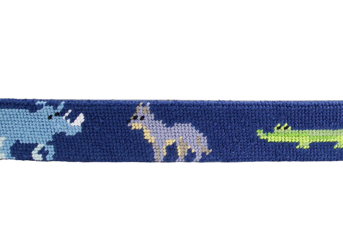 Zoo Animal Children's Needlepoint Belt