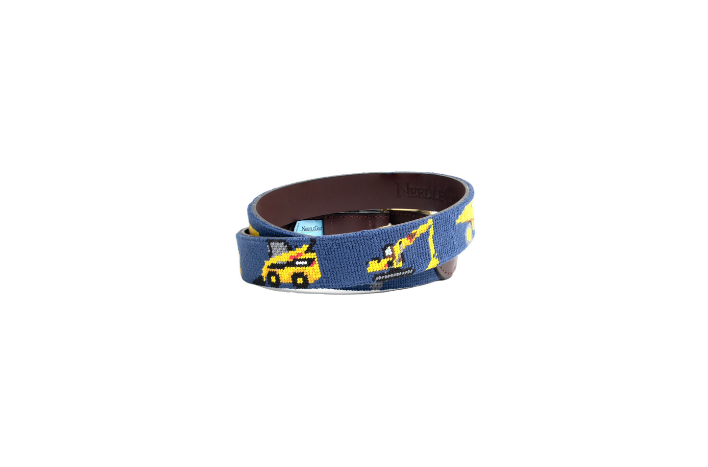 Construction Kid's Needlepoint Belt