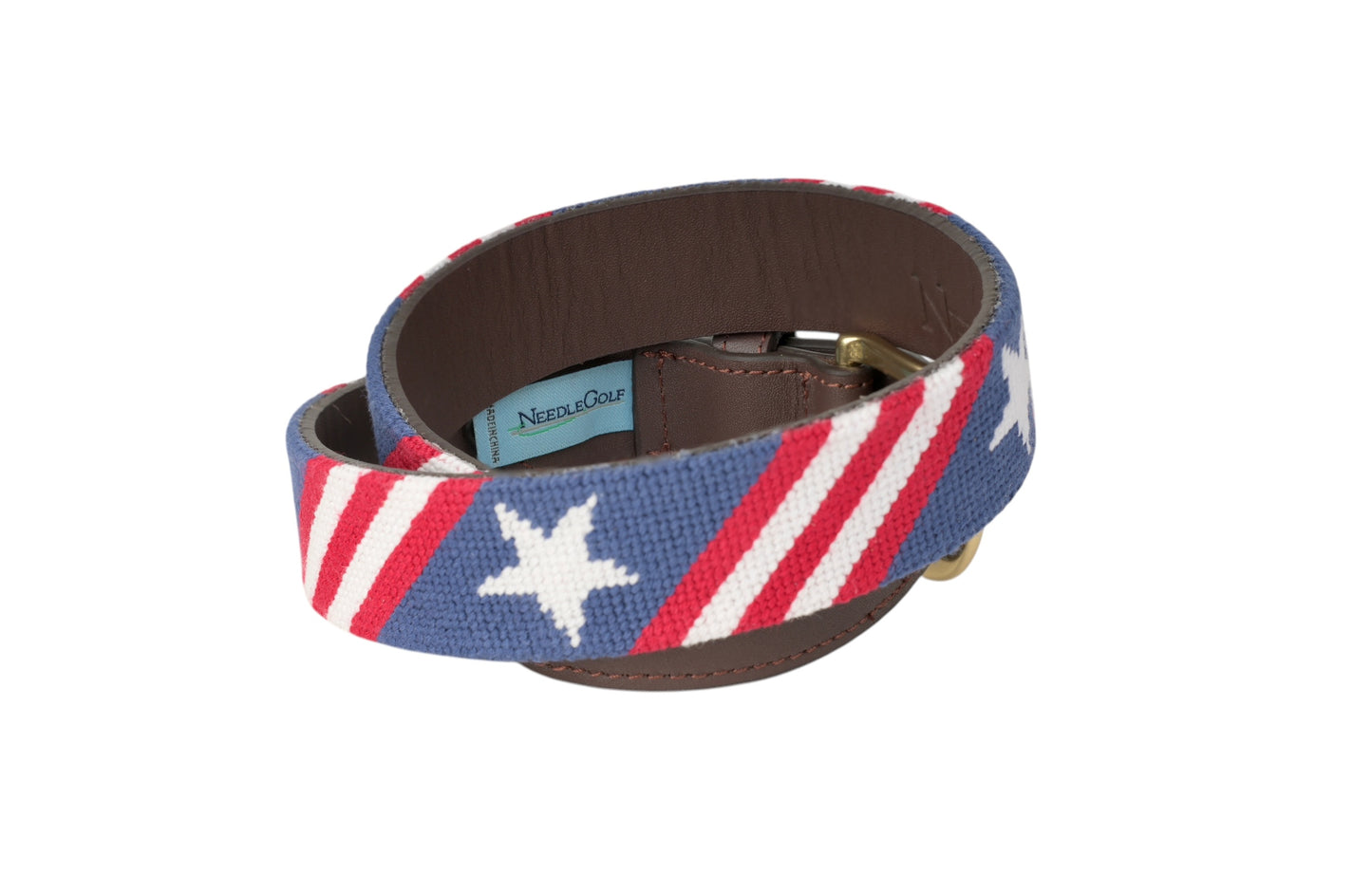 Stars and Stripes Children's Needlepoint Belt