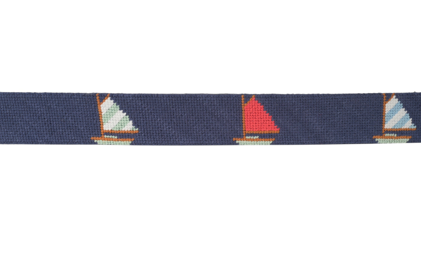 Sailboat Needlepoint Belt