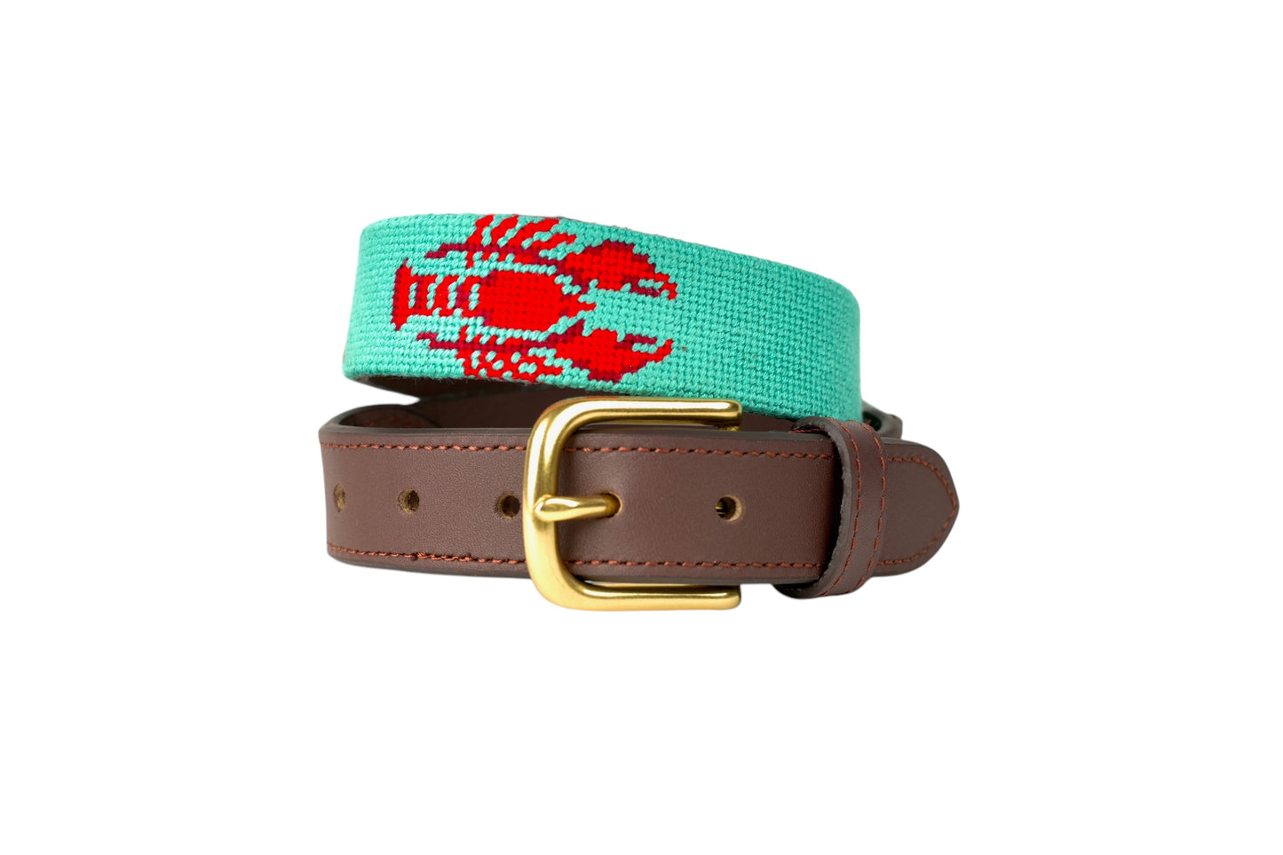Lobster Children's Needlepoint Belt