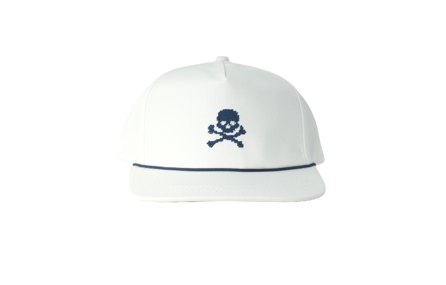 Jolly Roger Needlepoint Rope Hat