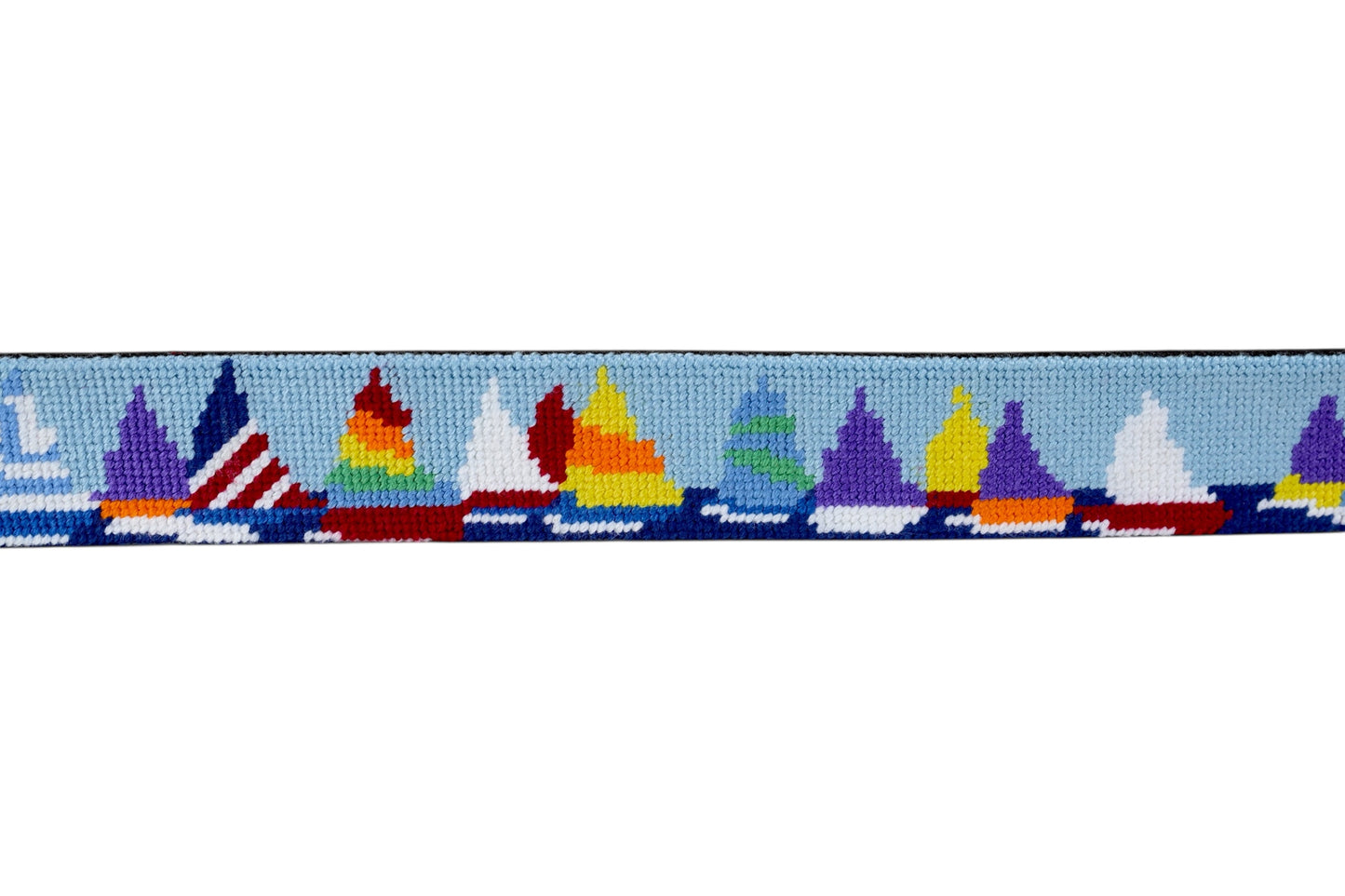 Sailboat Needlepoint Belt