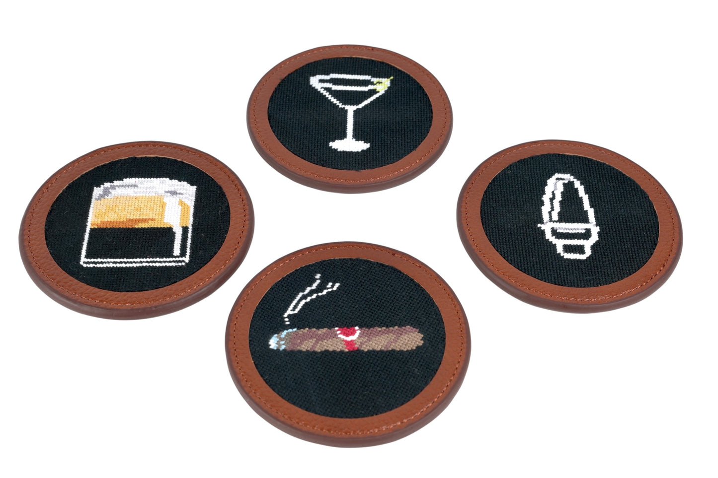 19th Hole Needlepoint Coaster Set