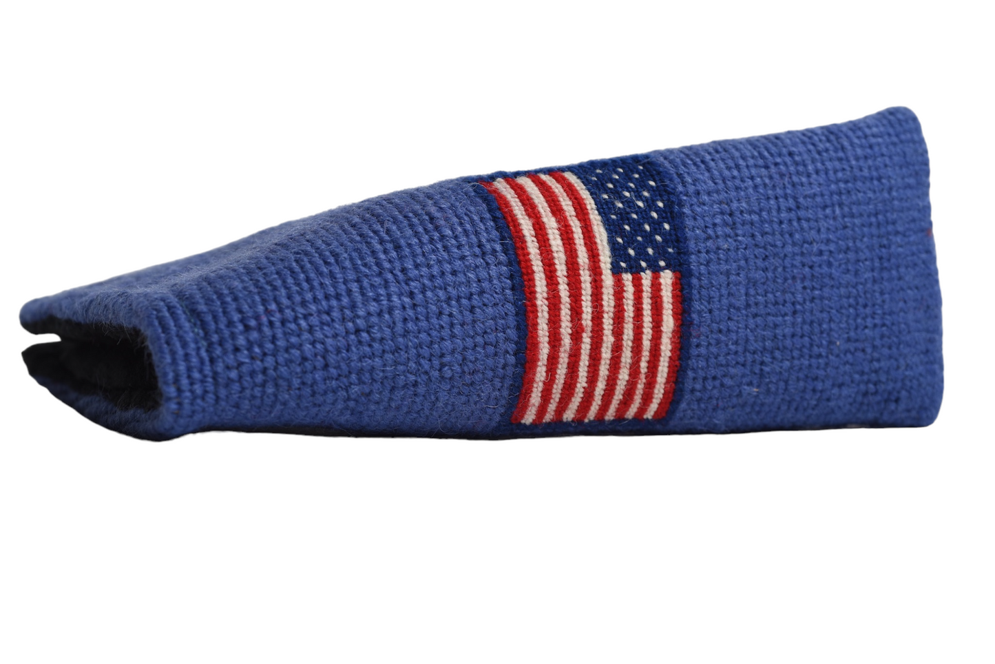 American Flag Ocean Blue Needlepoint Blade Putter Headcover