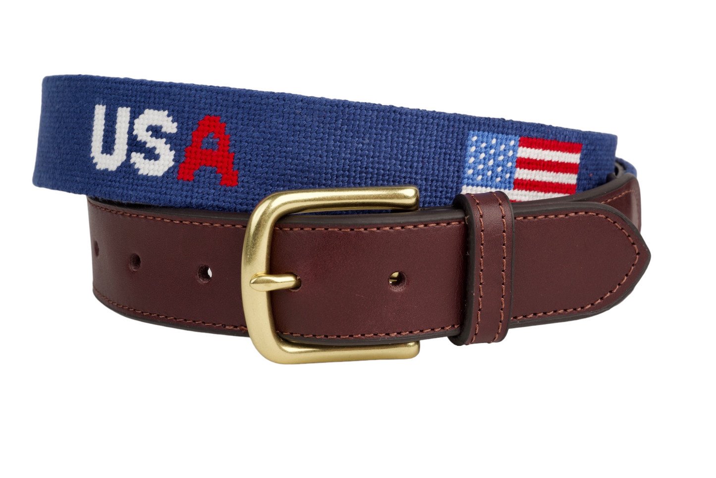 USA Navy Needlepoint Belt