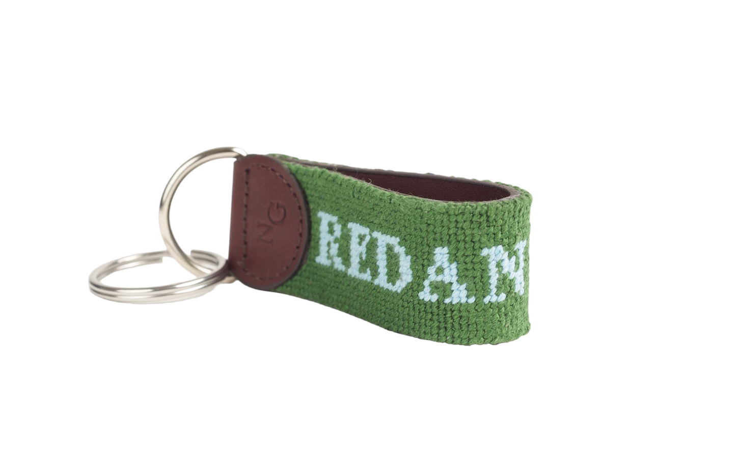 Template Hole Green Key Fob