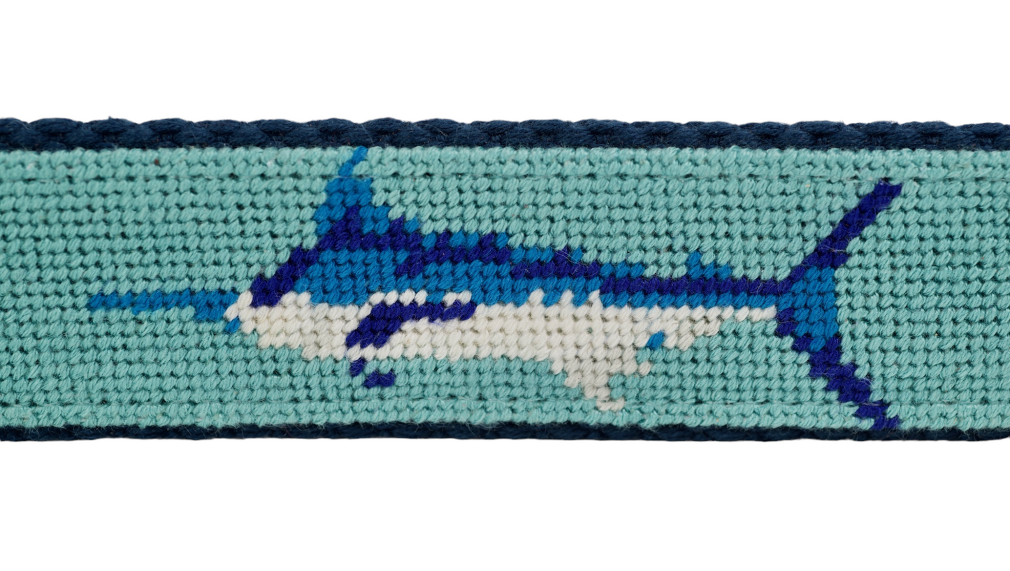 Marlin Needlepoint Canvas Belt