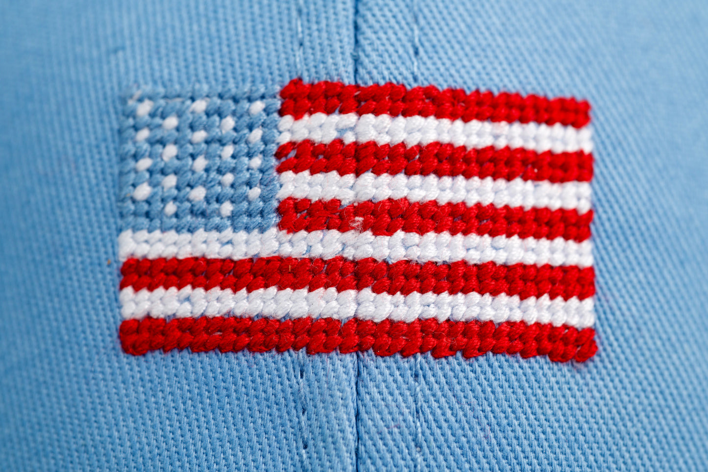 USA Needlepoint Trucker Hat