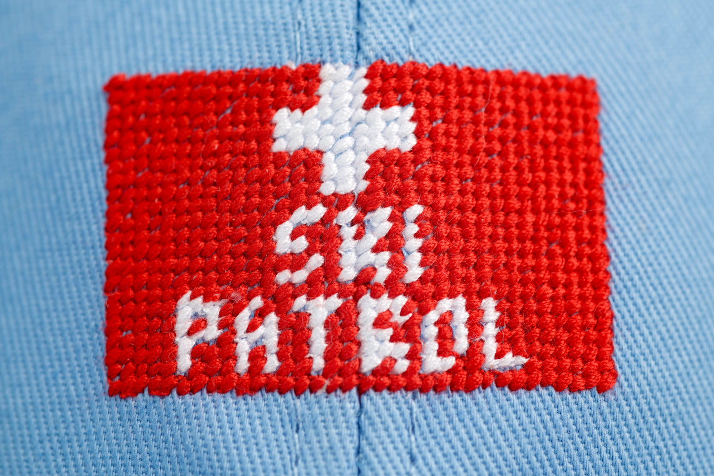 Ski Patrol Needlepoint Trucker Hat