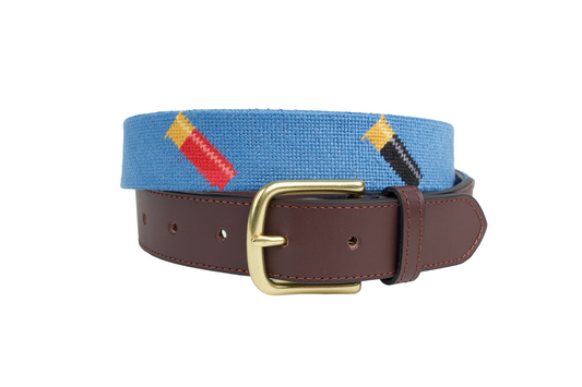 Shotgun Shell Needlepoint Belt