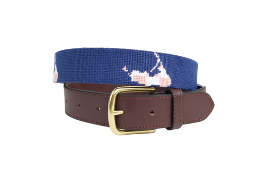 Nantucket Needlepoint Belt