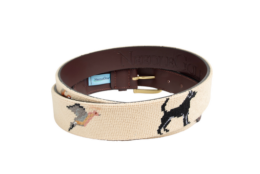 The Hunt Needlepoint Belt