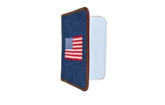 American Flag Navy Scorecard Holder