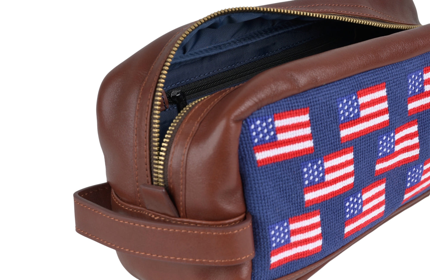 USA Needlepoint Toiletry Bag