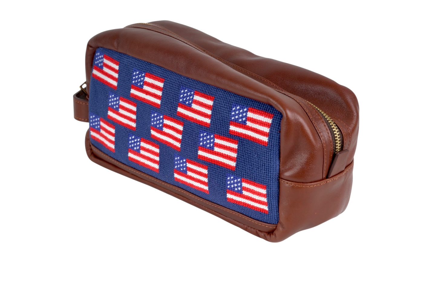 USA Needlepoint Toiletry Bag