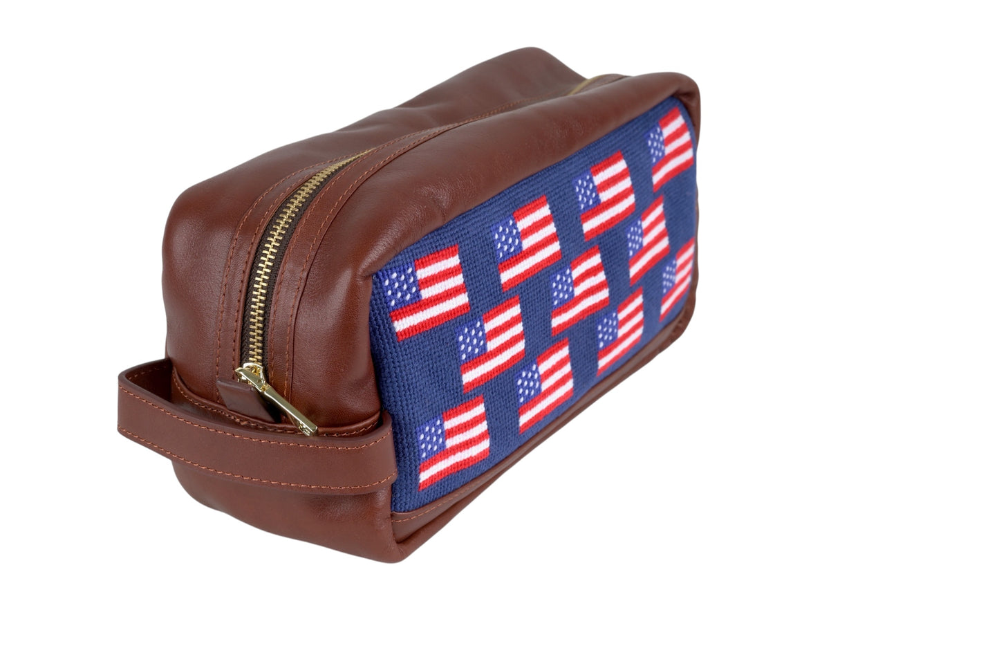 USA Needlepoint Toiletry Bag
