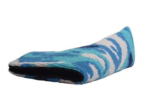 Camouflage Blue Needlepoint Blade Putter Headcover