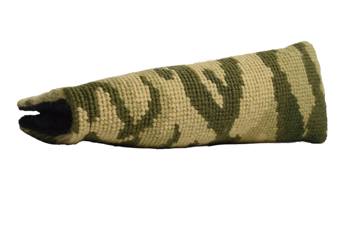 Camouflage Green Needlepoint Blade Putter Headcover