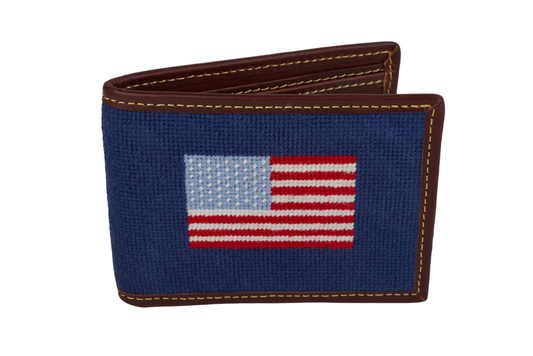 USA Navy Needlepoint Wallet