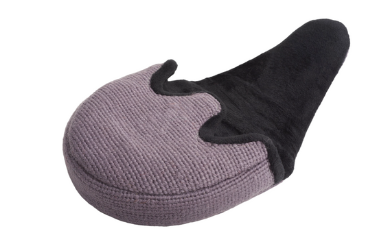 Jolly Roger Satin Grey Needlepoint Mallet Putter Headcover