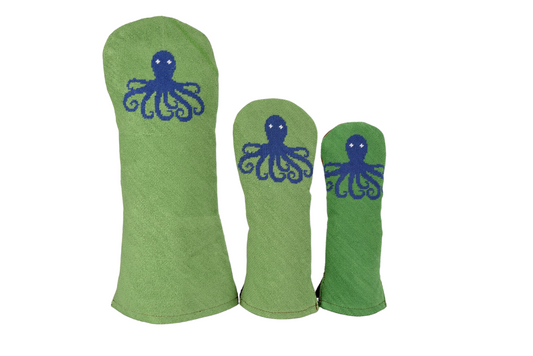 Octopus Needlepoint Wood Headcover