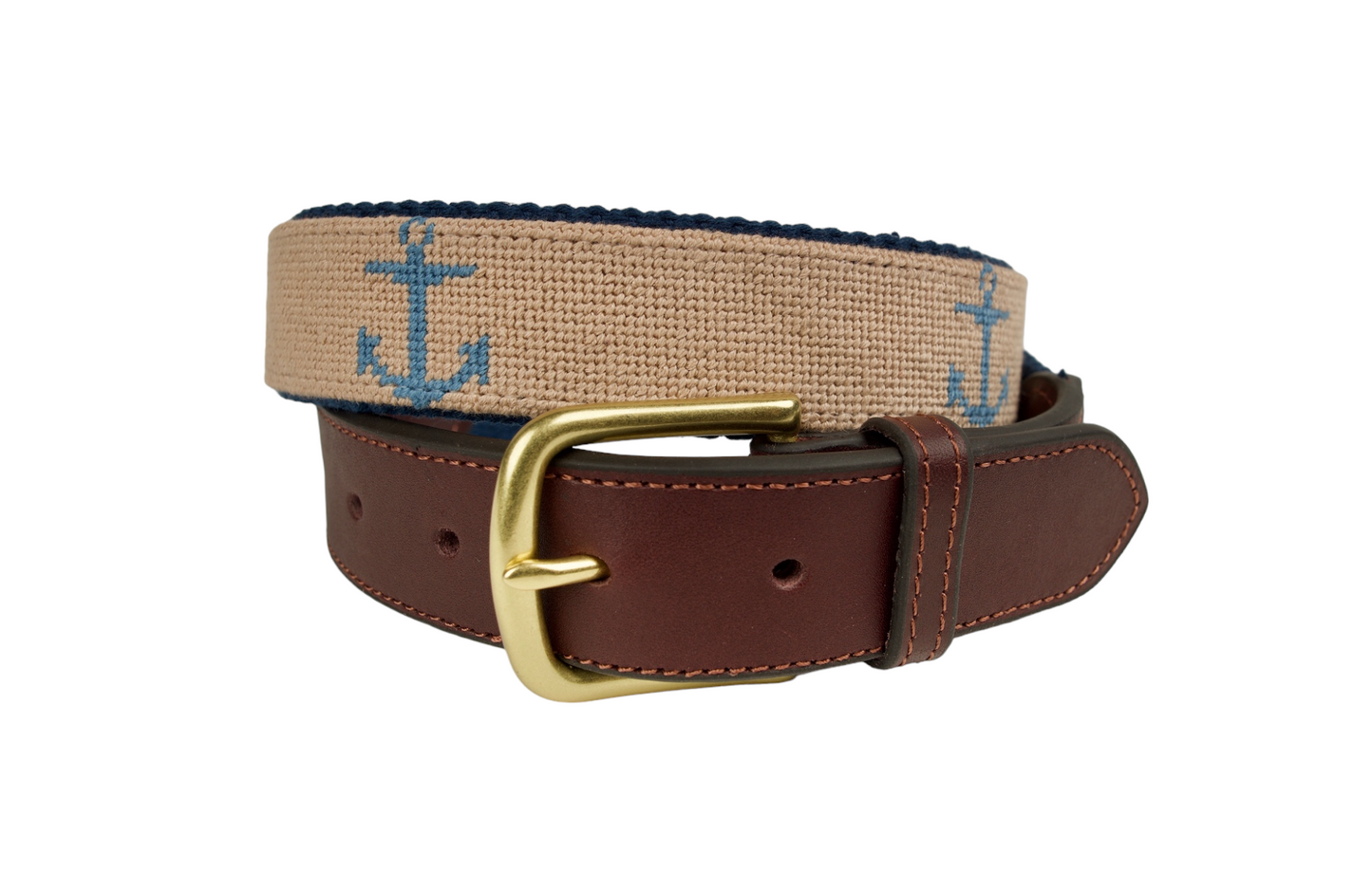 Anchor Tan Needlepoint Canvas Belt