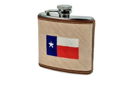 Texas Needlepoint Flask