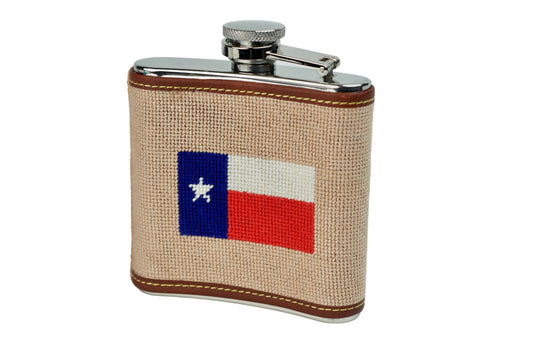 Texas Needlepoint Flask