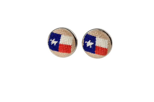 Texas Needlepoint Cufflinks for Stylish Accents
