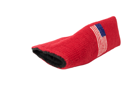 American Flag Red Needlepoint Blade Putter Headcover - Needlegolf