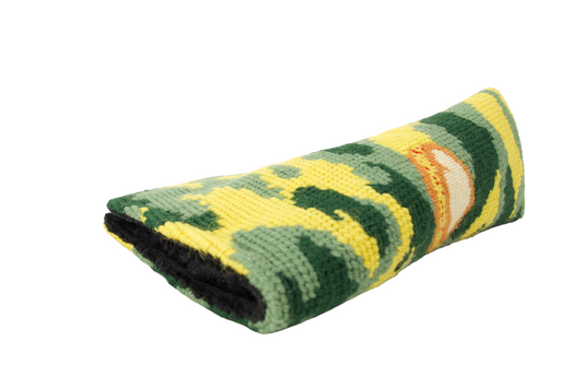 Pimento Cheese Needlepoint Blade Putter Headcover for Golf Enthusiasts