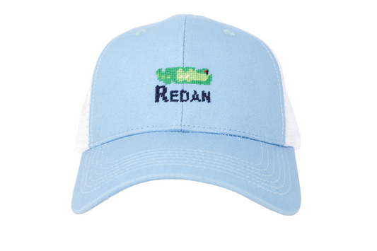 Template Hole Needlepoint Trucker Hat