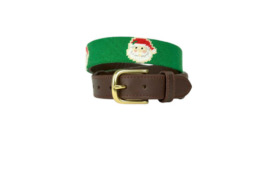 Santa Children's Needlepoint Belt