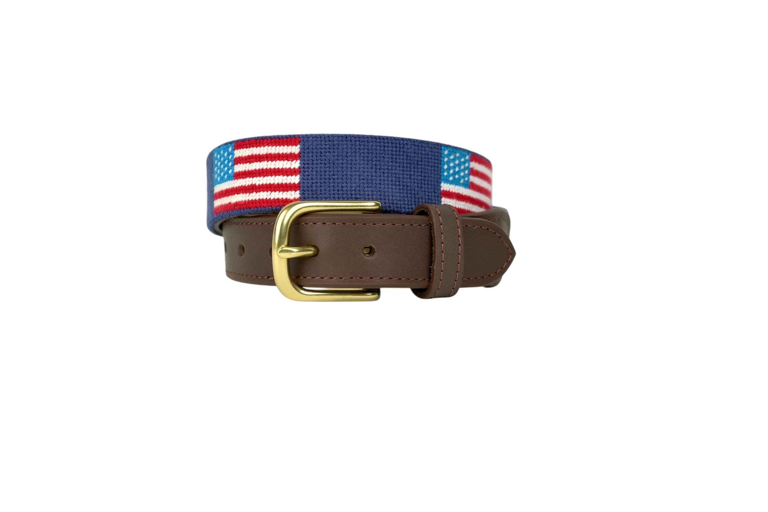American Flag Children's Needlepoint Belt