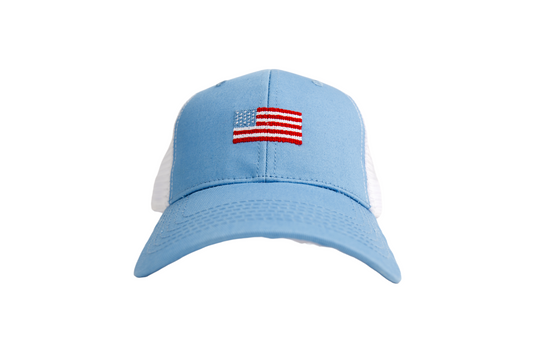USA Needlepoint Trucker Hat