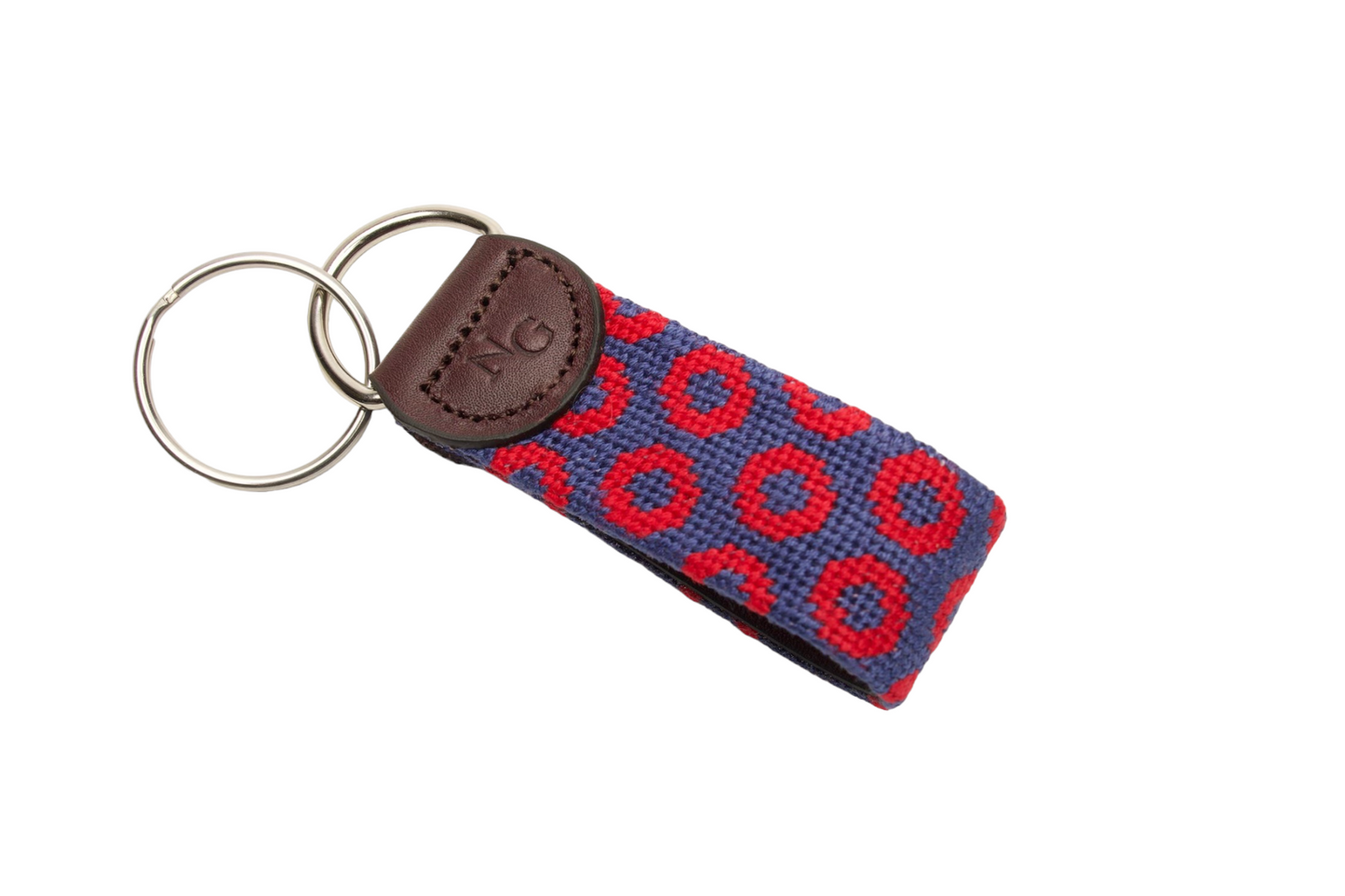 Fishman Needlepoint Key Fob