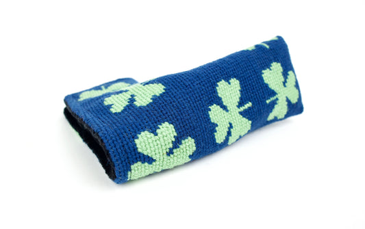 Shamrock Needlepoint Blade Putter Headcover - Stylish Protection for Your Putter